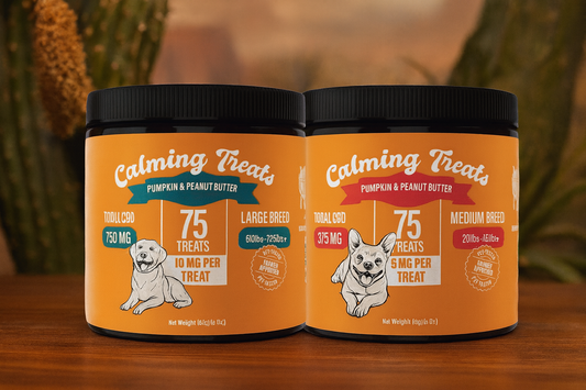 🧡 Professional & Clear

CBD Calming Treats for Dogs – Pumpkin & Peanut Butter – 750mg / 375mg